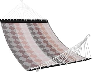 Patio Watcher 13 FT Quick Dry Textilene Hammock - Outdoor Double Hammock - Heavy Duty for Outside - 450 lbs Capacity - Rhomb