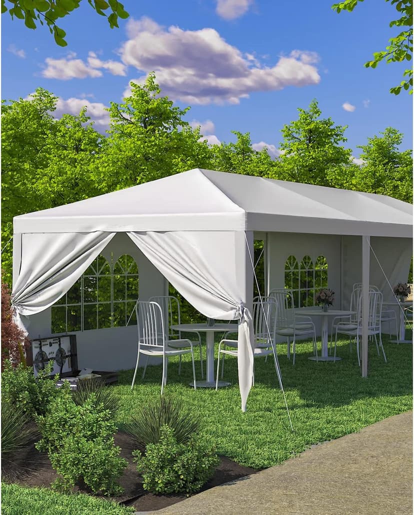 10'x30' Party Wedding Outdoor Patio Tent, Upgraded Canopy Heavy Duty Gazebo Pavilion -5