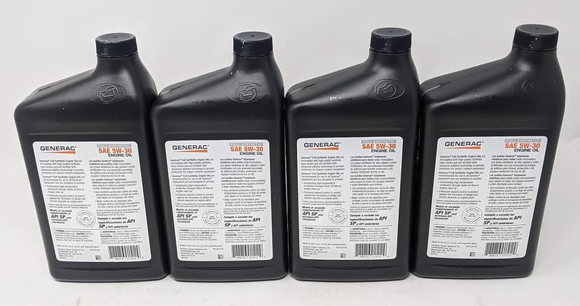 Generac 4-Quarts Full Synthetic Motor Oil 5W-30 SN Part 0J5140F