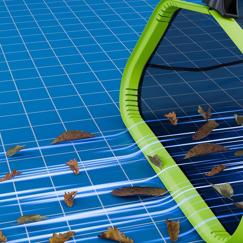 Sepetrel Pool Net,Professional Swimming Pool Leaf Skimmer Nets for Cleaning with Double-Layer Deep Big Bag,Heavy Duty Aluminum Frame & Handle Rake(Pole Not Included)