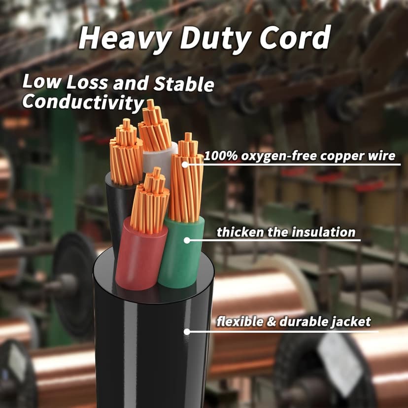 50 Amp Generator Cord, 10FT 50 Amp RV Extension Cord with Twist Lock, Generator Cable 50A 4 Prong, NEMA 14-50P to SS2-50R Heavy Duty 6/3+8/1 AWG STW Wire for RV Camper & House
