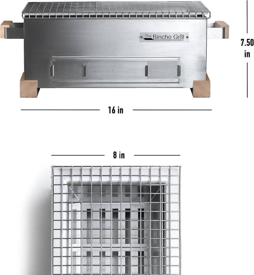 MG-168 Yakitori Tabletop Charcoal Grill-Mini Japanese Style Hibachi