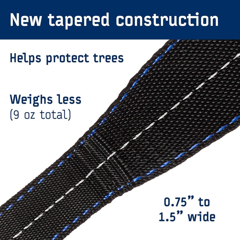 ENO Atlas Suspension System - Tree Strap for Hammock - Accessories for Camping, Hiking, and Backpacking - Black/Royal