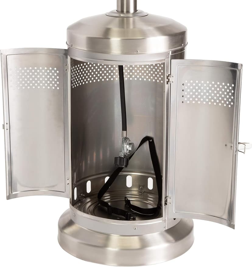 Cuisinart COH-300 Propane Push Start Ignition, 47,000 BTU Burner, Heats up to 200 sq. ft, 32" (L) x 85" (H), Stainless Steel Outdoor Patio Heater