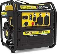 Champion Power Equipment 4250-Watt Dual Fuel RV Ready Portable Open Frame Inverter Generator with Quiet Technology