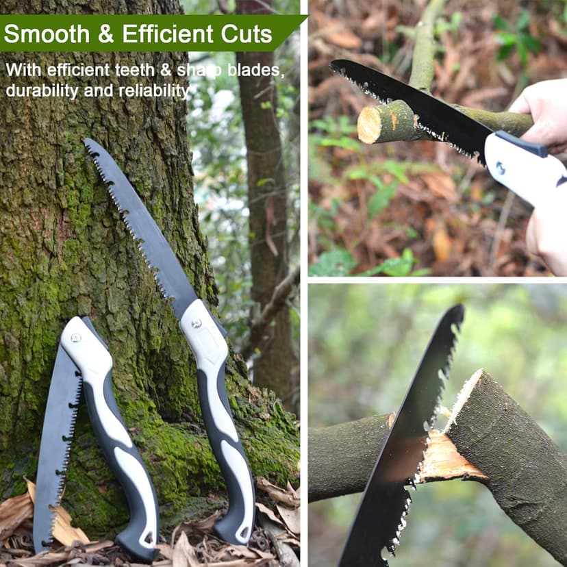Hand Saw for Tree, 12 inch Folding Saw,Pruning Saws with High-Manganese Steel Teeth for Smooth and Precise Cuts. Handsaws for Camping, Gardening, Carpentry Camping Saw Portable.