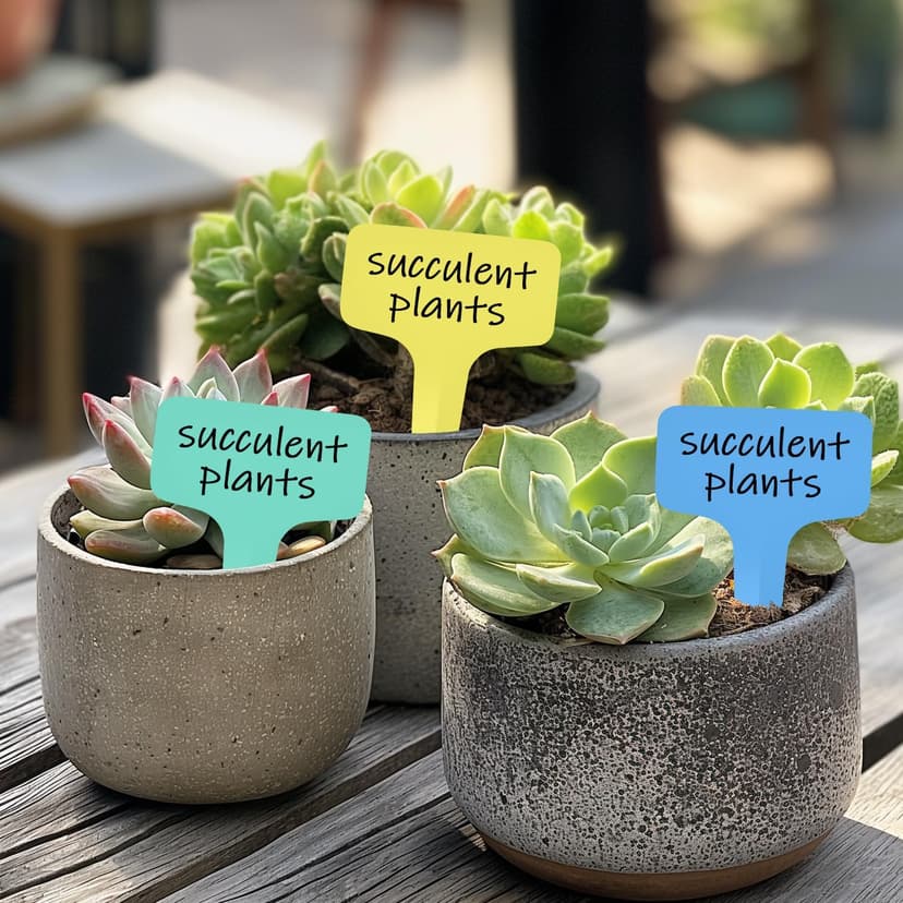 Plant Labels 1000 Pcs Yuanling T-Type Plastic Garden Tags Waterproof Plant Sign Stakes Nursery Garden Makers for Seedlings Flower Vegetables Herb Potted Belt Permanet Marker Pen (5 Colors)