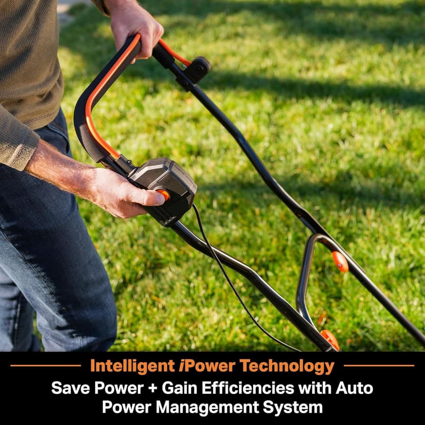 LawnMaster CLMF4819X 48V MAX* 19-inch Brushless Cordless Mower with 2X24V MAX* 4.0Ah Battery and a Dual Charger 6 Cutting Position