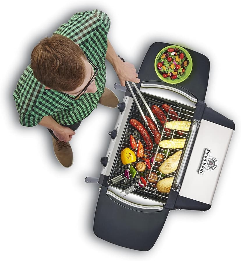 Broil King Porta-Chef 320 Portable Propane Gas Grill - Tabletop 3-Burner BBQ