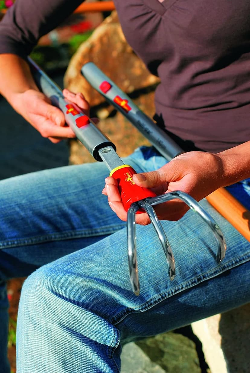 Wolf-Garten ZMI15 Multi-Change Lightweight Aluminium Handle, Red, 150 cm