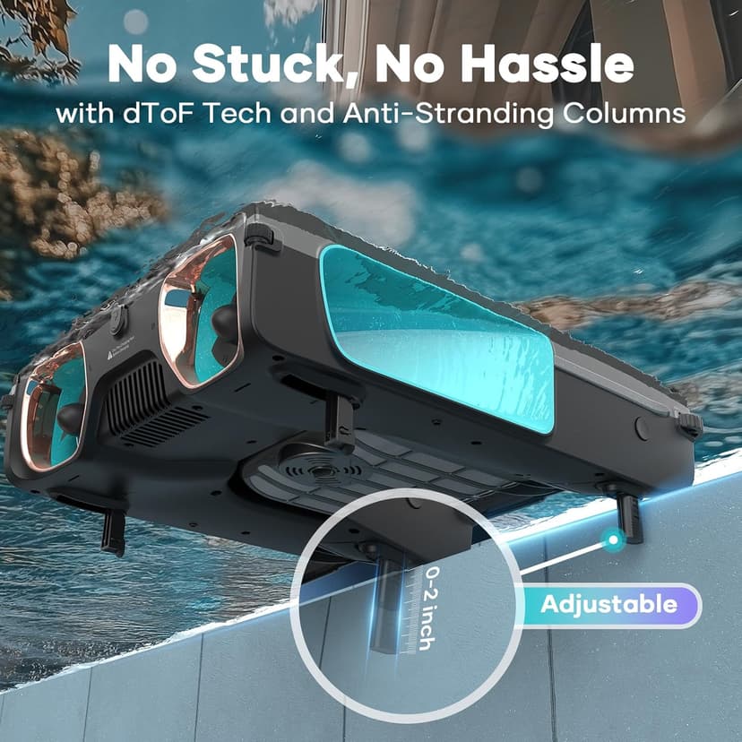 AIPER Surfer S2 Robotic Solar Pool Skimmer with APP Support, 24/7 Cleaning, Dual Charging Modes, Smart Obstacle Avoidance, Ideal for All Swimming Pool Types