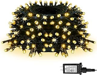 39FT LED String Lights - Indoor/Outdoor, 8 Modes & Timer, Waterproof for Christmas & Holidays