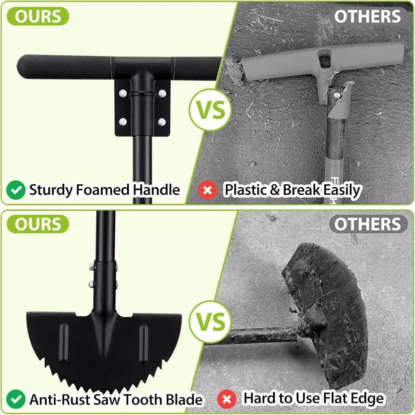Edger Lawn Tool, Manual Half Moon Edger with Sharp Round Saw Tooth Blade and Step, Stand Up Gardening Tools for Landscaping, Borders, Sidewalk, Turf, Metal Garden Grass Edging Tool with Foam T Grip