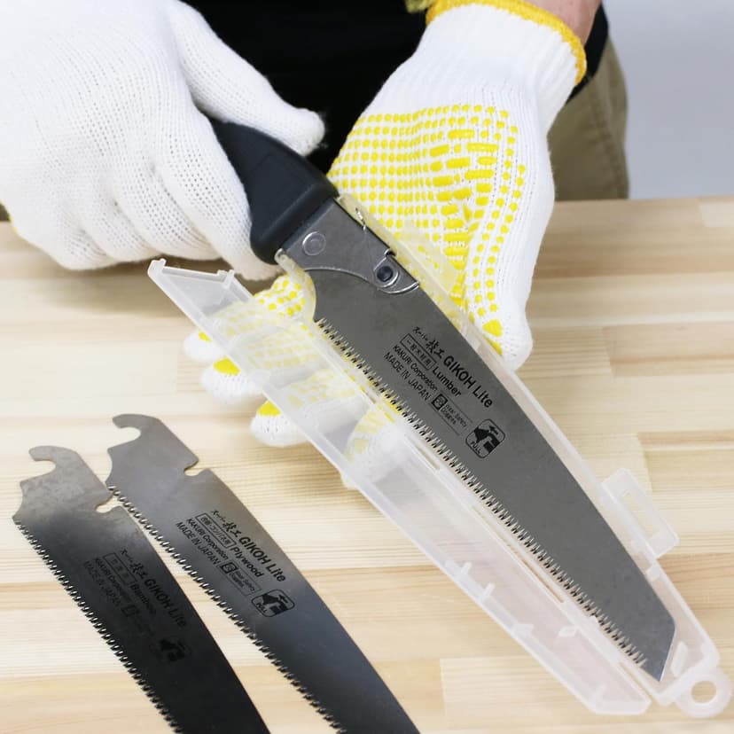 KAKURI Japanese Hand Saw [Tree Pruning] 8-1/4" Japanese Pull Saw with Blade Cover, Made in JAPAN