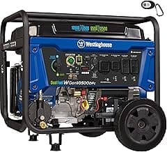 Westinghouse 13500 Peak Watt Dual Fuel Home Backup Portable Generator, Remote Electric Start, Transfer Switch Ready, Gas and Propane Powered