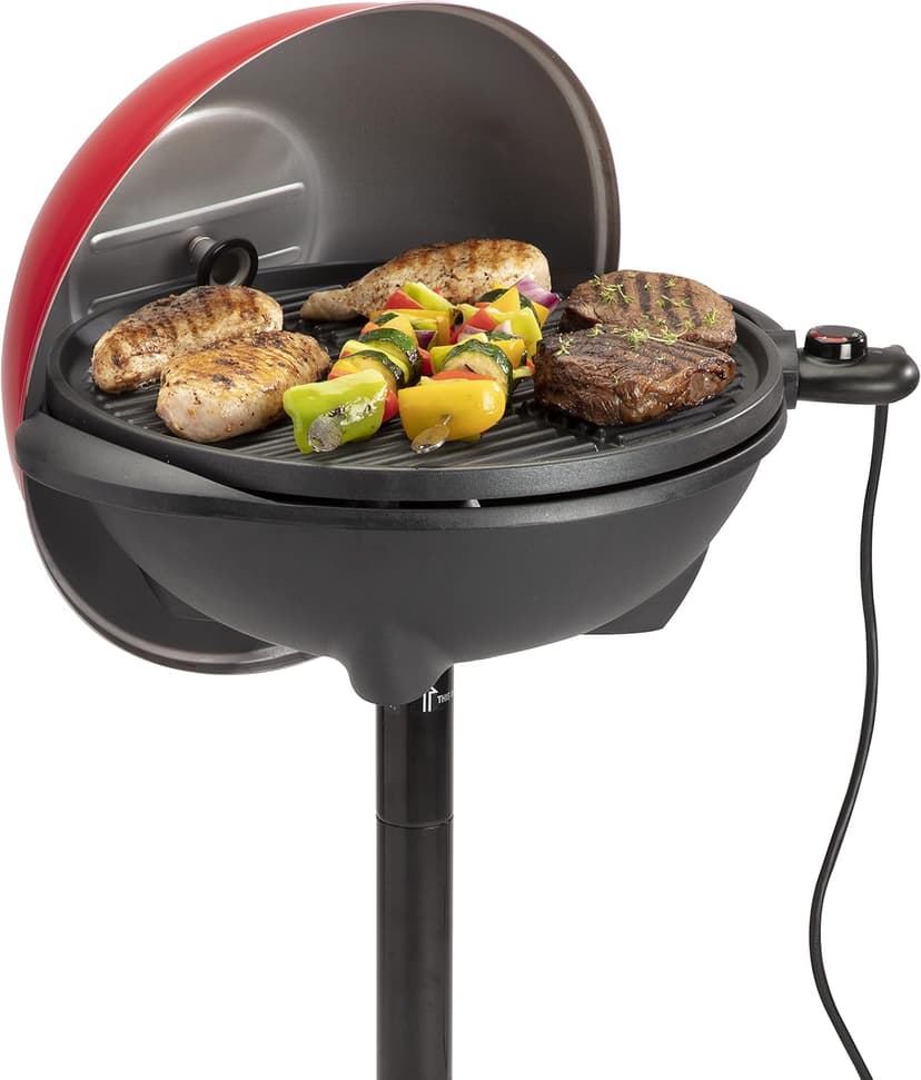 Cuisinart Indoor/Outdoor Electric Grill, 2-in-1 Portable BBQ with Non-Stick Cooking Surface, Electric Grill Outdoor with Adjustable Heat, Stand/Tabletop Options for Cookouts, Barbecues, Small Spaces