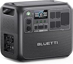 BLUETTI Solar Generator AC200L, 2,048Wh LiFePO4 Battery Backup, Expandable to 8,192Wh w/ 4 2,400W AC Outlets (3,600W Power Lifting), 30A RV Output, for Camping, Home Use, Emergency