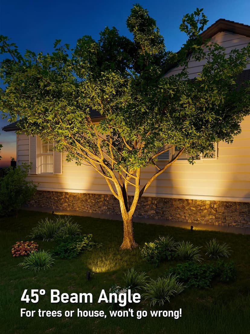 LEONLITE 12-Pack Low Voltage LED Landscape Spotlight, 3000K Warm White, 4W 12V Pathway Lights Outdoor CRI90+, Aluminum Housing Spot Lights for Garden Yard Lighting, ETL Listed, Bronze Finish