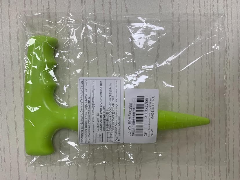 6.9 inch Bulb Planter Tool Plastic Sow Dibbler with Handle Garden Hand Dibber Garden Seed Tool for Sowing Seeds Planting Bulbs Digging (Light Green)