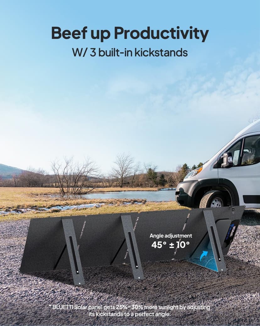 BLUETTI AC180 Solar Generator with 200W Solar Panel (Ships Separately), 1152Wh Portable Power Station w/ 4 1800W (2700W Surge) AC Outlets, LiFePO4 Emergency Power for Camping, Off-grid, Power Outage