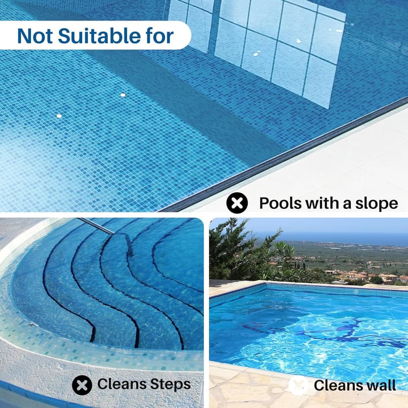 PoolPure Aquaguard SE II 2025 Upgrade Cordless Robotic Pool Cleaner with 120-Min 5000mah Big Battery