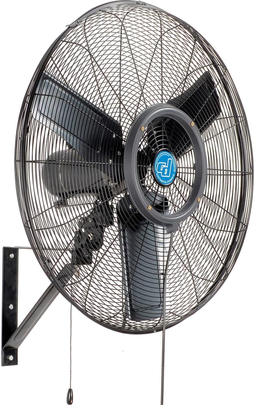 30" Wall Mounted Misting Fan, Outdoor Rated, Oscillating, 7204 CFM, 1/7 HP