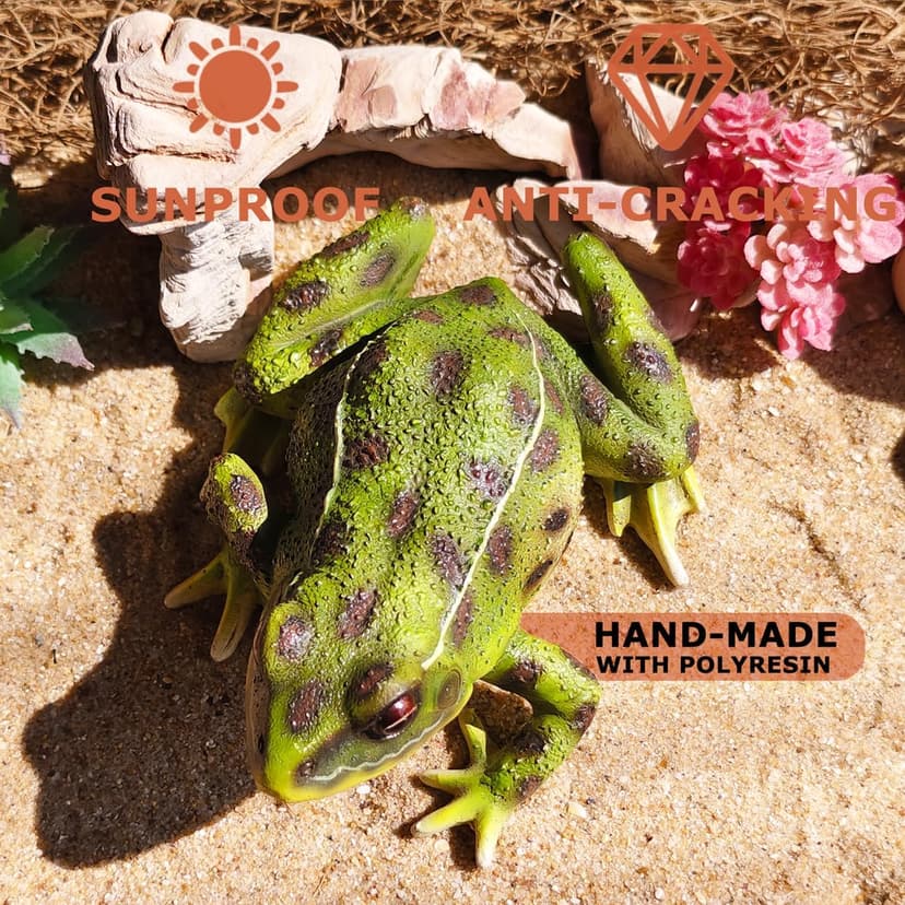Sunthus Frog Garden Statues Toad Outdoor Decor Sculptures Yard Resin Decorations