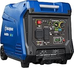 Westinghouse 5000 Peak Watt Super Quiet Dual Fuel Portable Inverter Generator, Wheel & Handle Kit, Gas & Propane Powered, RV Ready, CO Sensor, Parallel Capable