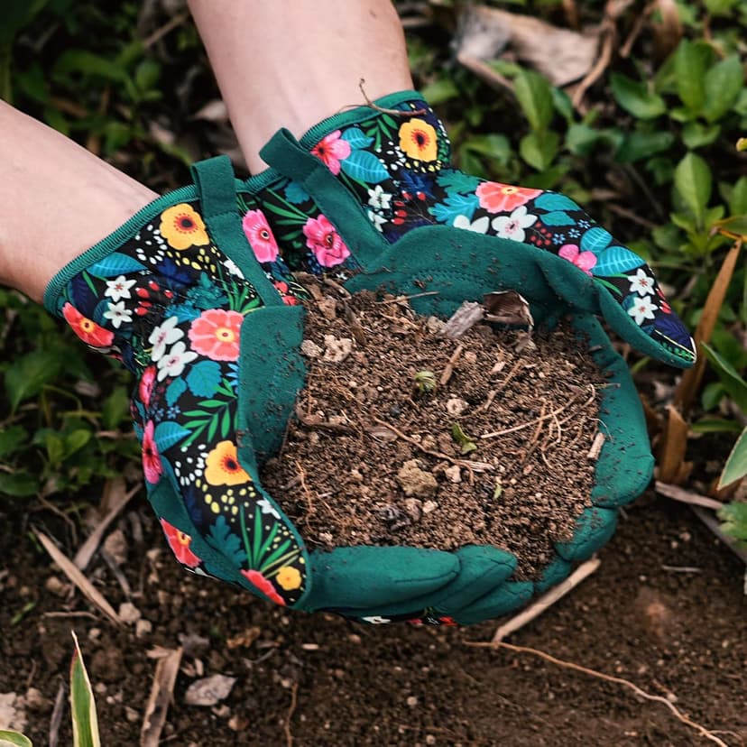 Gardening Gloves for Women, Breathable leather Garden Gloves with Grip, Thorn-Proof Puncture-Resistant Work Gloves