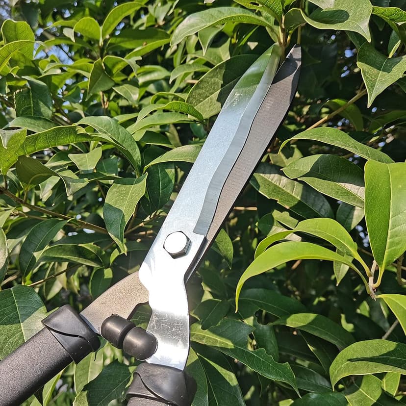 Hedge Clippers Shears Hedge Shears for Trimming Borders, Garden Tools Hedge Clippers, Bush Cutters Trimmer with Sharp Wavy Blades, Garden Shears for Hedges (19 Inch)