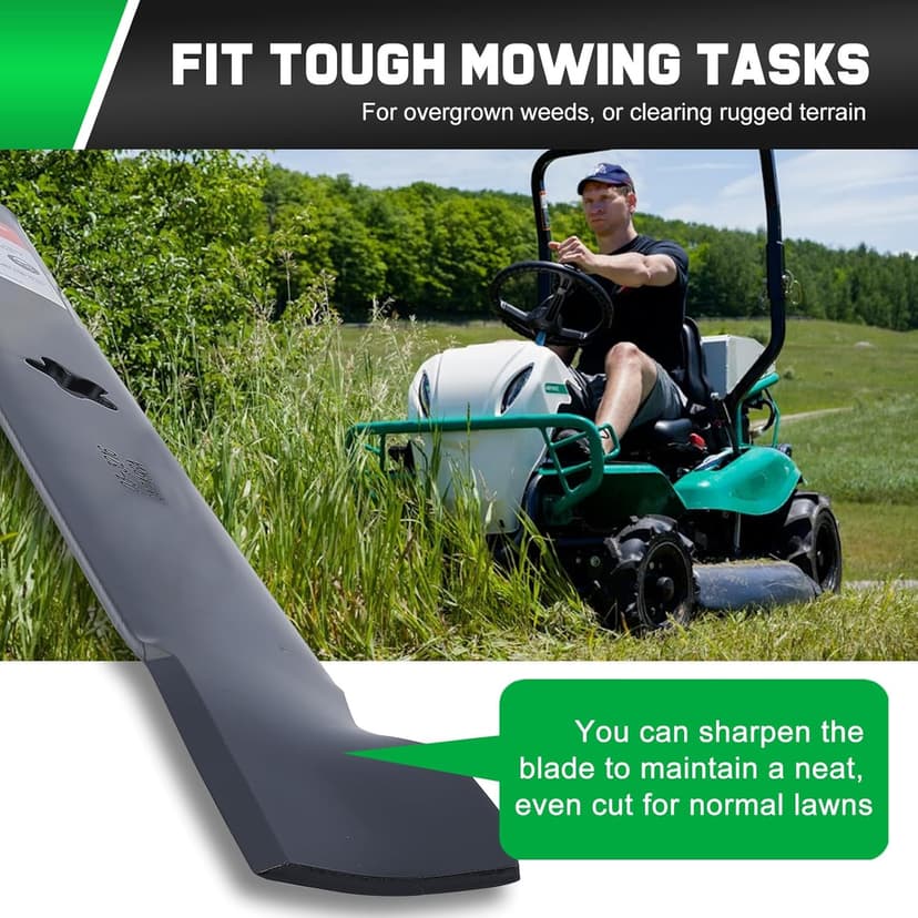 42 Inch Mower Blades for Craftsman LT1000 LT2000 T110 YT3000 138971 532138971 Poulan Pro 42" Deck Riding Mower Lawn Tractor PP19A42 Husqvarna YTH18542 (5 Point Star)