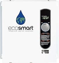 EcoSmart ECO 24 24 KW at 240-Volt Electric Tankless Water Heater with Patented Self Modulating Technology, 17 x 17 x 3.5