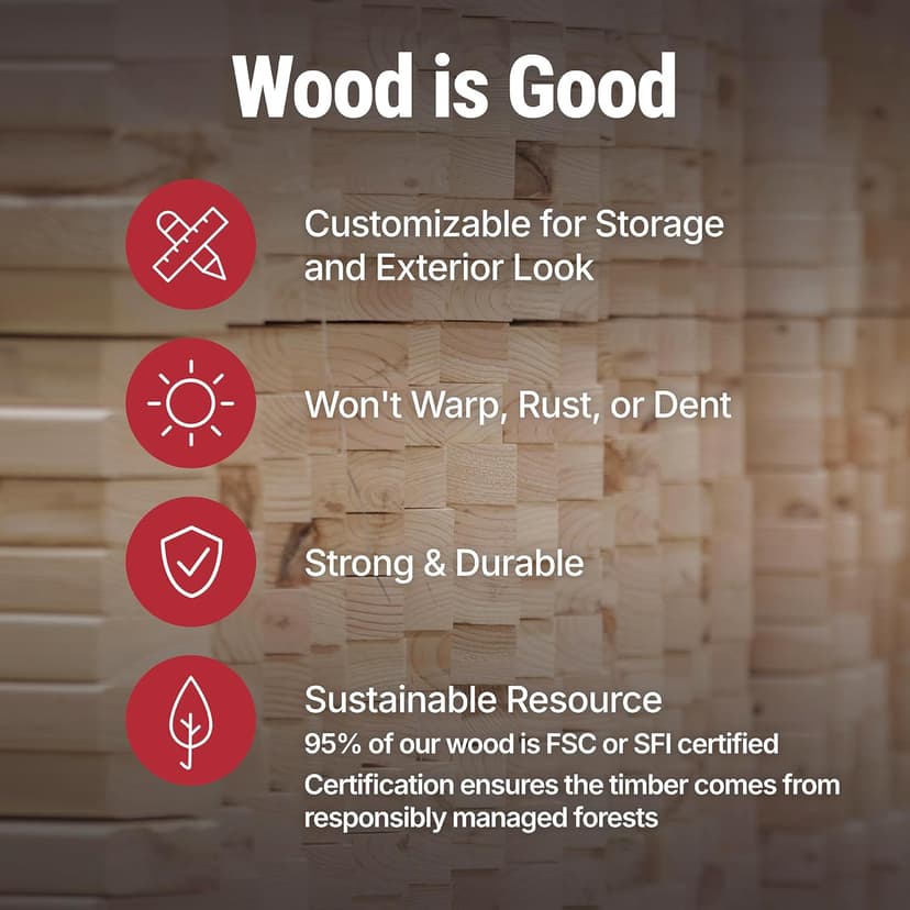 Handy Home Products Beachwood 10x12 Do-it-Yourself Wooden Storage Shed with Floor Kit- Does not Include Paint or Roofing Shingles