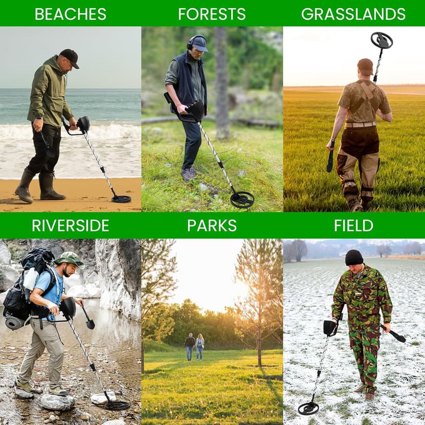Metal Detector for Adults, for Kids, Waterproof & Underground & Underwater Gold Detector, Gold Metal Detector, Metal Detector Kit, Medal Detector