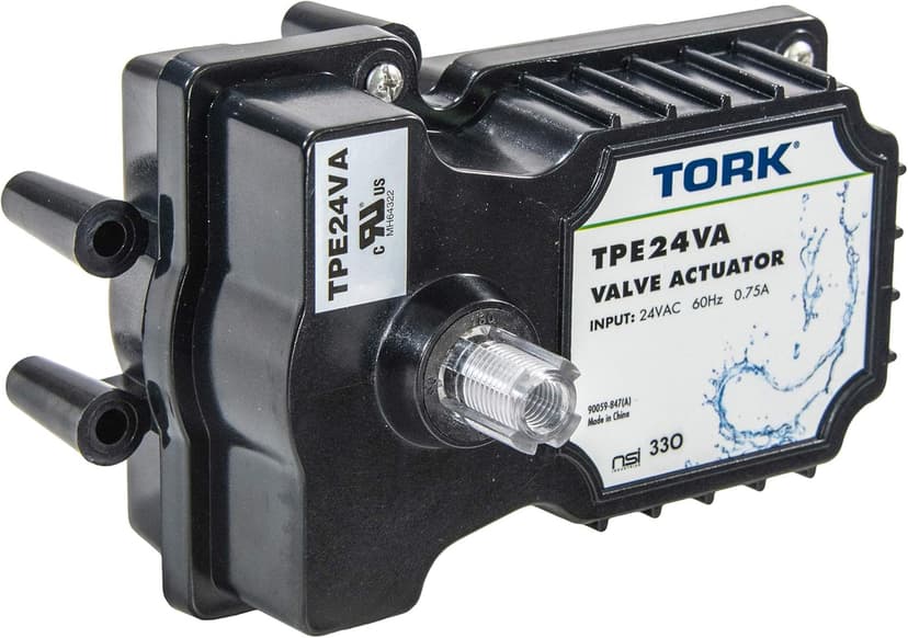 NSI TORK TPE24VA 24-Volt Valve Actuator Control, Compatible with all 24VAC Control Systems, for Pools, Spa Equipment, Solar and More, black