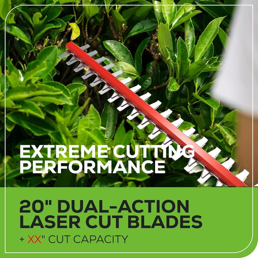 Greenworks 40V 8" Pole Saw + Pole Hedge, 2.0Ah Battery (Gen 1)