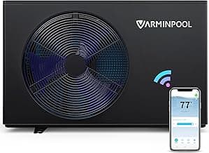 WiFi Control Smart Electric Pool Heater, 30000 BTU, Pool Heat Pump for Above Ground and Inground Pool up to 8000 Gallons, Smart Inverter with Titanium Heat Exchanger, 120V