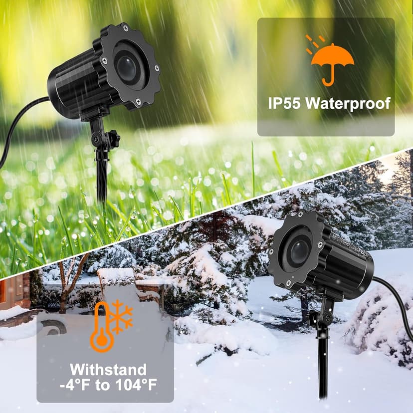 Halloween Projector Lights Outdoor Indoor - 3D Dynamic Green Skull Ghost Projector Decorations Lights, Waterproof Halloween Light for Window, Ground, Roof, Wall,Cemetery, Halloween Decor