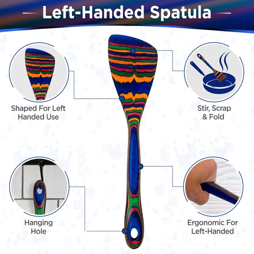 Lefty’s Left Handed Spatula Turner - Pakka Kitchen Tool - Great for Cooking, Fipping, Turning Food, Egg Flipper, General Purpose - Gifts for Left-Handed People, Lefty, Adults, Chefs and Women