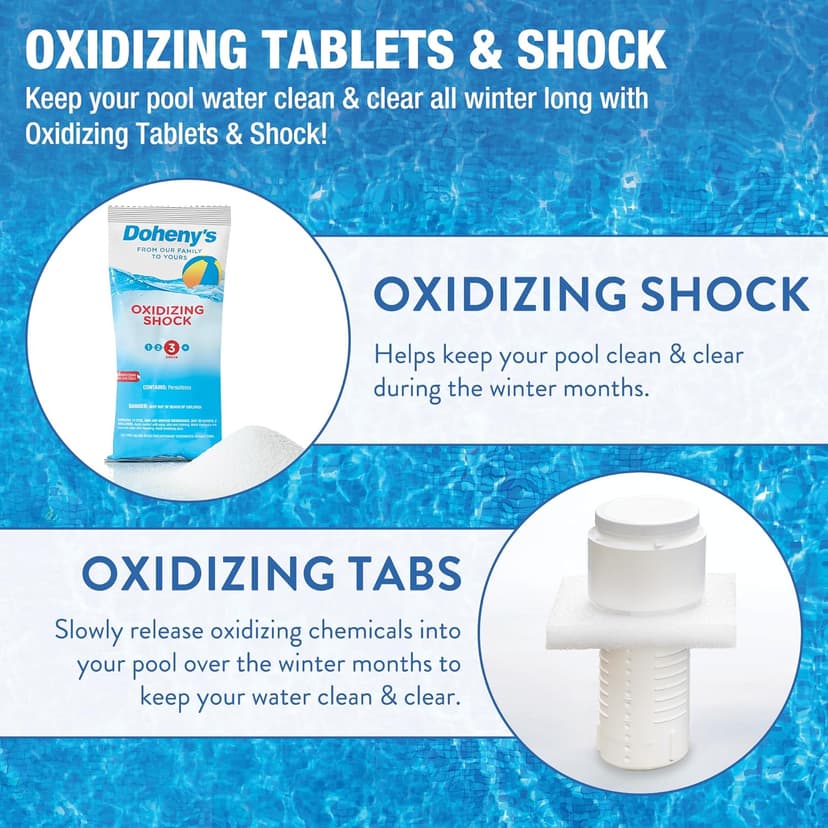 Doheny's Ultimate Pool Closing Kit | Winterizing Chemicals for Above & Inground Pools | Prevents Stains, Rust, Scale & Algae | Treats Up to 15,000 Gallons