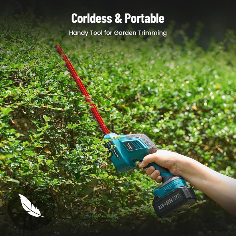 Seesii 6-in-1 Cordless Pole Saw and Pole Hedge Trimmer Grass Shears Combo Kit, Electric Mini Chainsaw with 2*4.0 Ah Batteries, Extension Tree Prunner, Bush Trimmer Limb Branch Cutter, 16ft Long Reach
