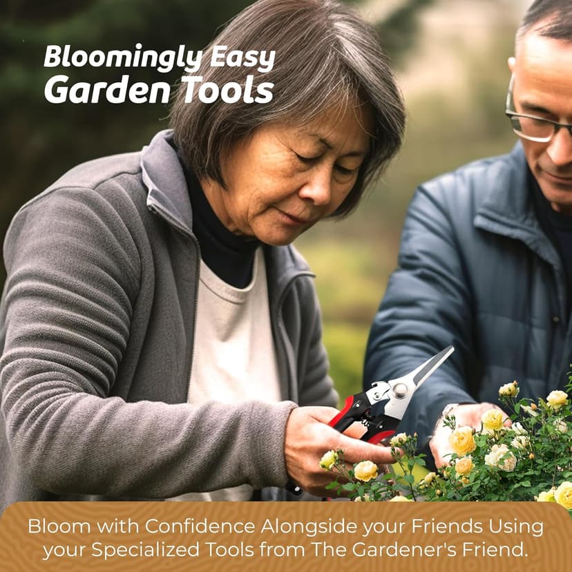 The Gardener’s Friend Pruning Snips, Lightweight and Small Shears For Light Gardening, Great for Deadheading Flowers and Cutting Light Wood Ergonomically Designed for Smaller Hands