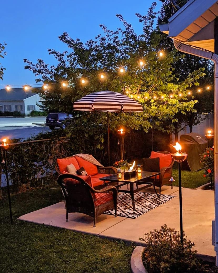 GLUROO 120FT Outdoor String Lights, G40 LED Patio Lights with 64pcs Bulbs, Waterproof Shatterproof Dimmable Globe Hanging Outdoor Cafe Bistro Porch Outside Light, 2Packs * 60ft