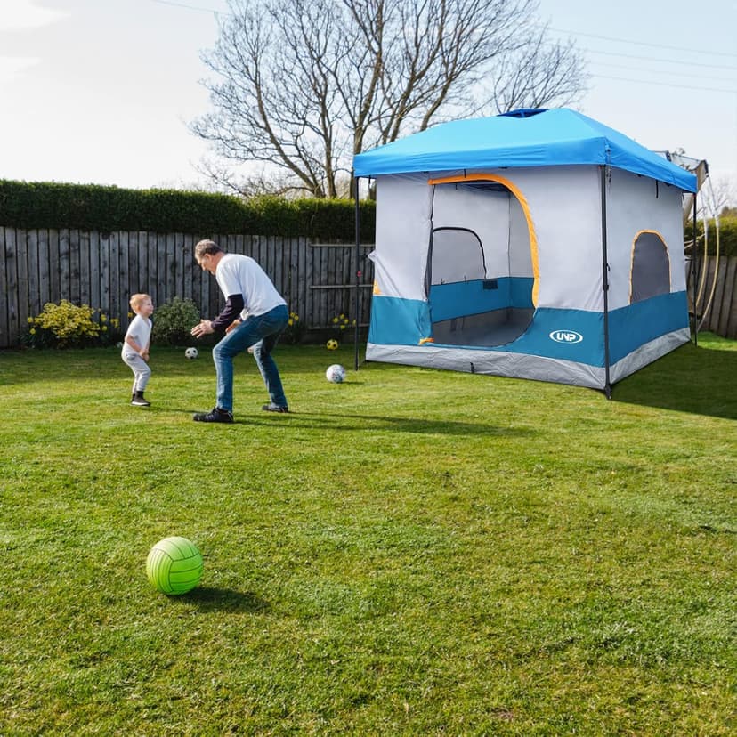 UNP Camping Canopy Tent - Inner Tent for 10' x 10' Pop Up Canopy, Simple Installation, Fully Vented Roof, Enclosed Canopy Space, Ocean Blue (Frame NOT Included)