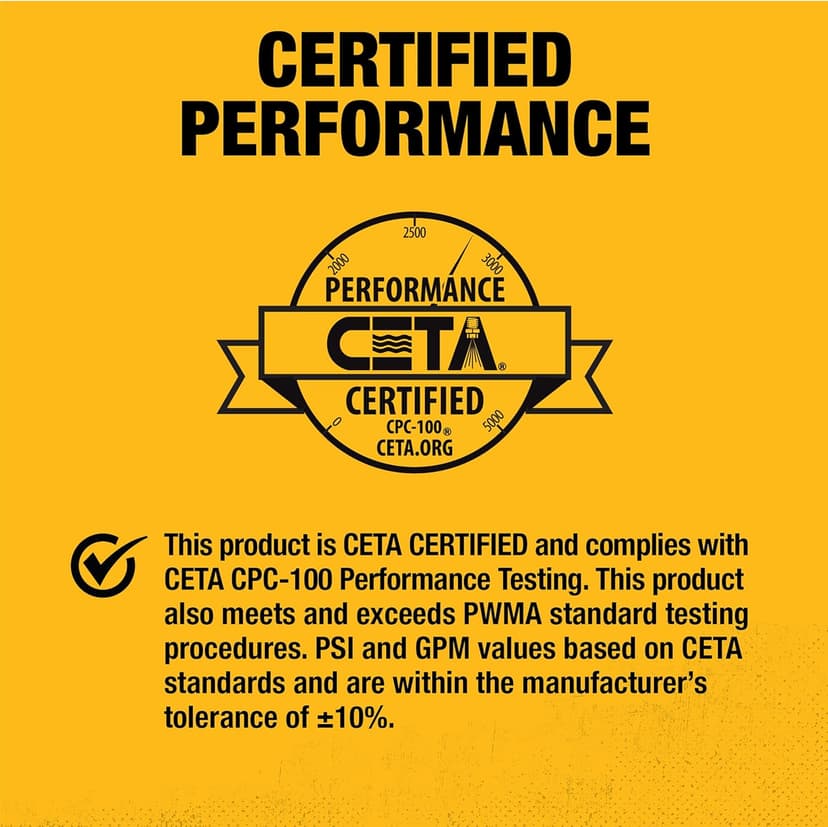 Dewalt 61110S 3400 PSI at 2.5 GPM Cold Water Gas Pressure Washer with Electric Start
