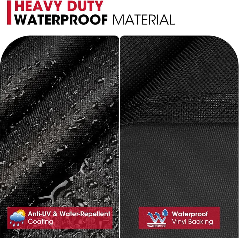 Unicook Grill Cover 55 Inch for Outdoor Grill, Heavy Duty, Waterproof, Fade Resistant, BBQ Cover with Handles/Straps/Air Vents, Compatible with Weber Charbroil Nexgrill Gas BBQs etc