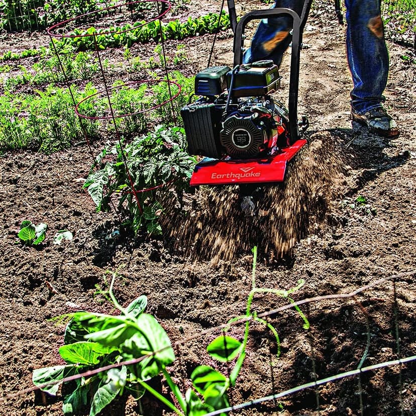 Earthquake 20015 Versa 2-in-1 Tiller Cultivator with a 99cc 4-Cycle Viper Engine, 2-in-1 Front Tine Tiller and Cultivator, Removable Side Shields and Outer Tines