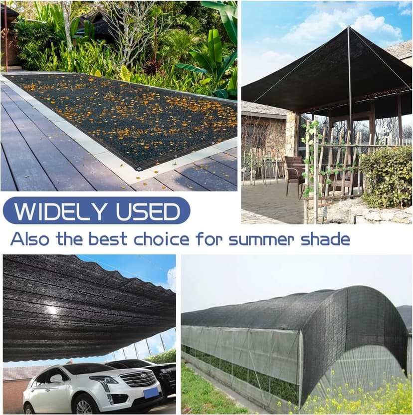 Pool Net Cover,20 x 40 FT Leaf Net Pool Cover with Grommets and Ropes,Mesh Pool Cover for Leaves or Rectangle Swimming Pool Leaf Net Cover