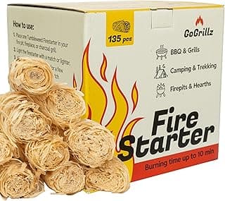 25pcs Fire Starter – Pine Wool & Natural Wax for Quick, Eco-Friendly Ignition of Grills, Fireplaces, Fire Pits & BBQs