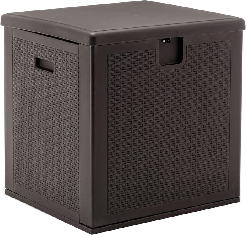 BTEXPERT 80 Gallon Large Deck Box Outdoor Storage Container for Patio Furniture Garden Tools Cushions Pool Supplies Sports Equipment Waterproof Lockable Steel Metal insert rod UV Resistant Resin